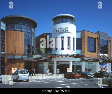 Westcross Shopping Centre, Thanet, Vereinigtes Königreich, Chetwood Associates, Westcross Einkaufszentrum Übersicht. Stockfoto