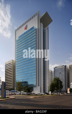 ADCB Hauptsitz, Abu Dhabi, Vereinigte Arabische Emirate, Gensler, Adcb Hauptquartier. Stockfoto