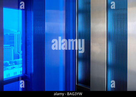 ADCB Hauptsitz, Abu Dhabi, Vereinigte Arabische Emirate, Gensler, Adcb Hauptquartier. Stockfoto