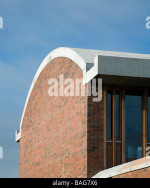 St. Ultans Schule Giebel detail Stockfoto