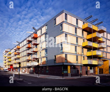 Adelaide Wharf, London, Vereinigtes Königreich, Ahmm (Allford Hall Monaghan Morris Llp), Adelaide wharf Südwest Höhe aus Stockfoto