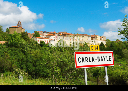 Frankreich, Ariege, Carla Bayle, Künstlerdorf Stockfoto