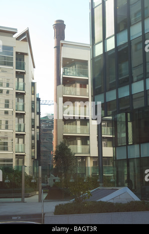 Neubau Wohnung auf Sir John Rogerson Quay, Dublin, Irland Stockfoto