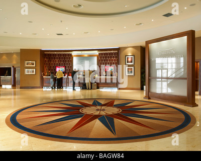 Die Lobby im Carlton Shearwater Hotel in Ballinasloe Co Galway Stockfoto