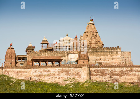 Sachiya Mata Tempel, Osian, in der Nähe von Jodhpur, Rajasthan, Indien Stockfoto