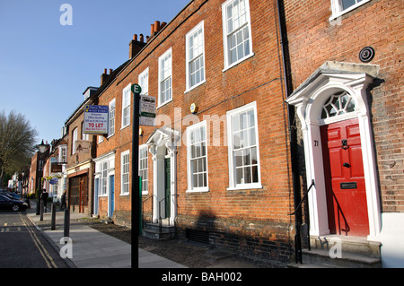 Historischen Fassaden, Castle Street, Farnham, Surrey, England, Vereinigtes Königreich Stockfoto