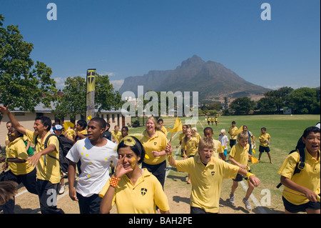 Leichtathletik-St-Georges Schule Kapstadt Südafrika Stockfoto