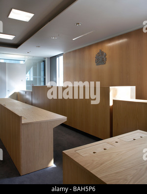 Civic Justizzentrum Manchester, Manchester, Vereinigtes Königreich, Denton Corker Marshall, Manchester CIVIL Justizzentrum. Stockfoto