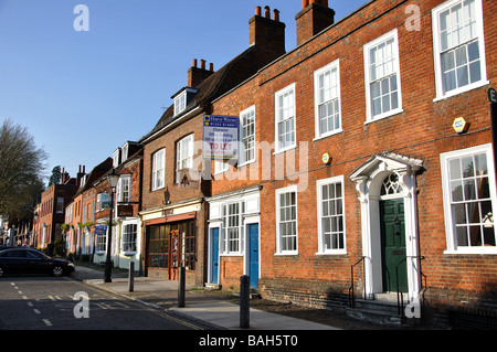 Historischen Fassaden, Castle Street, Farnham, Surrey, England, Vereinigtes Königreich Stockfoto