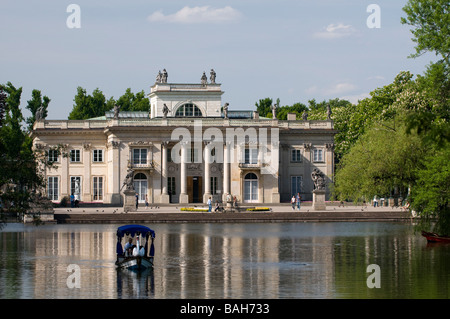Palast auf der Insel in den königlichen Park Lazienki, Warschau, Polen. Stockfoto