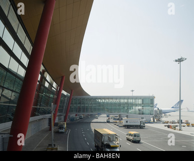 Flughafen Peking, Beijing, China, Foster and Partners, Beijing Hauptstadt Flughafen fördern und Stockfoto