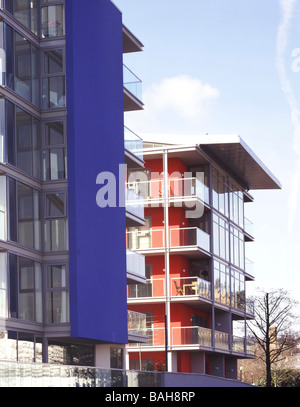Den Punkt [Wohnungen], Bristol, Vereinigtes Königreich, Feilden Clegg Bradley Architekten, der Punkt (Wohnungen) Detail der Stockfoto