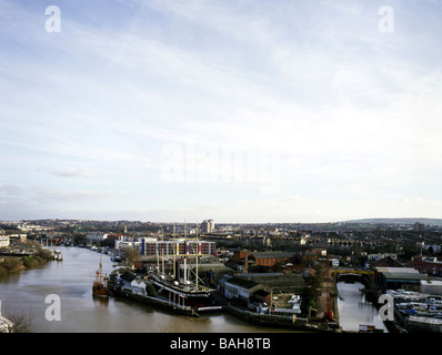 Der Punkt [Wohnungen], Bristol, Vereinigtes Königreich, Feilden Clegg Bradley Architekten, (Wohnungen) Clifton Holz Sicht- Stockfoto