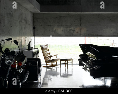 AUTO-SAMMLER-GARAGE, JUN IGARASHI ARCHITEKTEN, HOKKAIDO, JAPAN Stockfoto