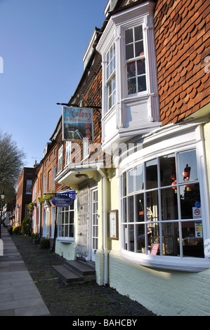 Historischen Fassaden, Castle Street, Farnham, Surrey, England, Vereinigtes Königreich Stockfoto