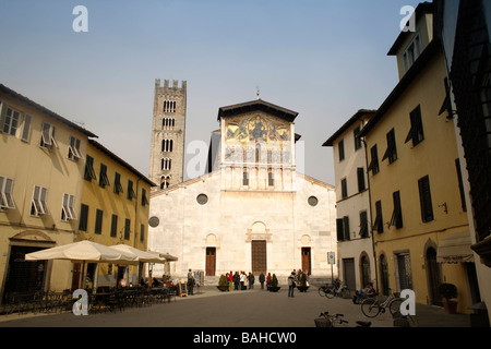 Basilica di San Frediano Lucca Tuscany Italien Europa Stockfoto