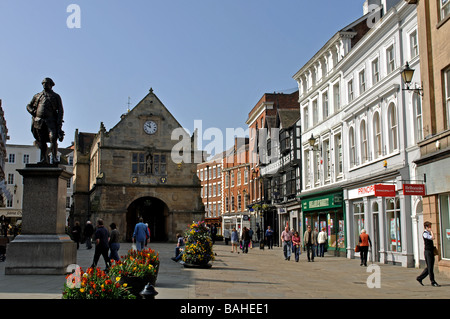 Der Platz, Shrewsbury, Shropshire, England, Vereinigtes Königreich Stockfoto