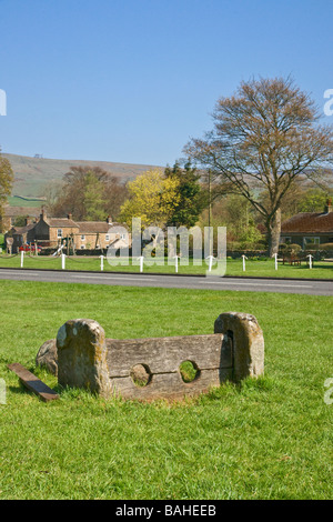 Die alten Bestände in Bainbridge in Wensleydale, North Yorkshire Stockfoto