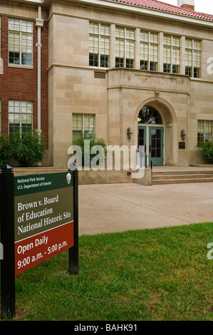 Braun V Board Of Education National Historic Site Topeka Kansas Stockfoto