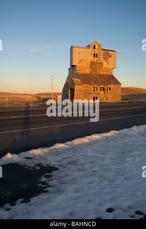 Eine ungewöhnliche am Straßenrand Scheune Palouse Region von Washington State Stockfoto