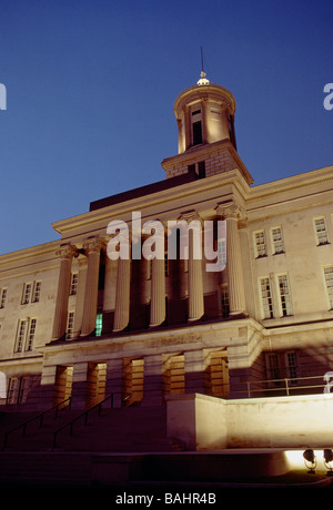 Hauptstadt in der Abenddämmerung Nashville Tennessee USA bauen Stockfoto