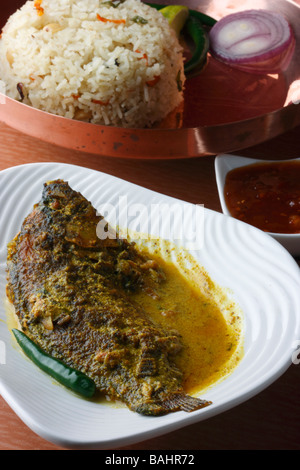 Maacher Jhol ist ein traditioneller Bengali Fisch-curry Stockfoto