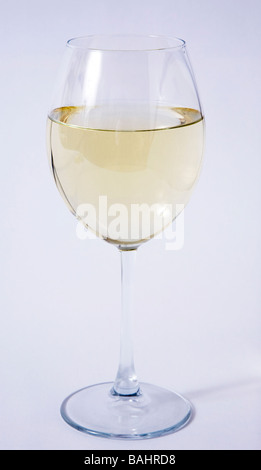 Glas weiß Wein Stockfoto