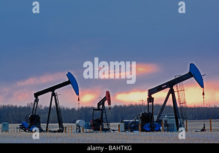 Öl Pumpjacks 09242 Stockfoto