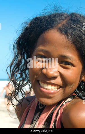 Junge hübsche Mädchen Fort Dauphin Taolagnaro Madagaskar Stockfoto