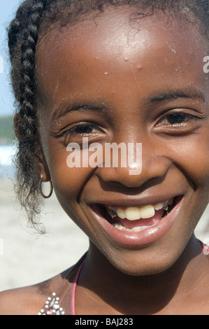 Junge hübsche Mädchen Fort Dauphin Taolagnaro Madagaskar Stockfoto