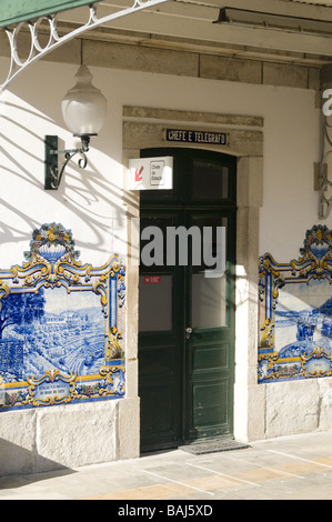 Bahnhof von Pinhao auf dem Douro-Tal Stockfoto