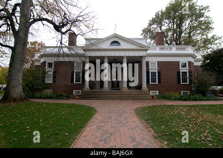 Berühmte Monticello Gebäude in Charlottesville, Virginia, Vereinigte Staaten von Amerika Stockfoto