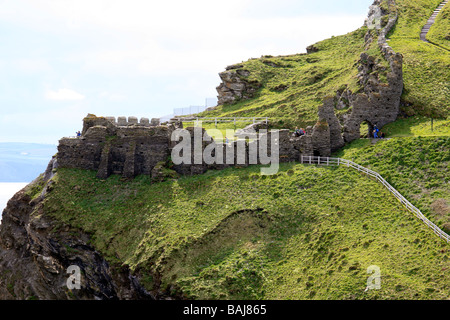 Tintagel Castle Cornwall England Stockfoto