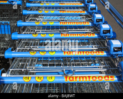 Ein Farmfoods Supermarkt in einer Stadt, U.K. Stockfoto