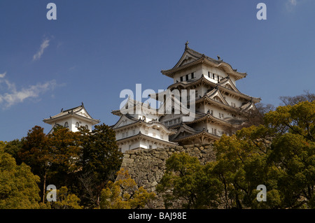 Himeji-Jo ist die prächtigste Burg in Japan und sein Name bedeutet auf Japanisch als "Shirasagi" oder "Weißer Reiher". Stockfoto