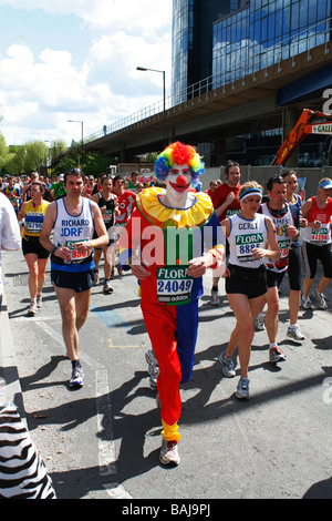 London-Marathon-Läufer 26 04 09 Stockfoto