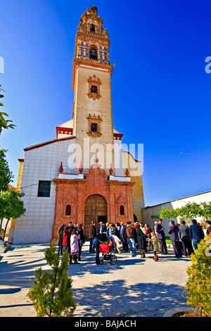 Iglesia De La Asunción Kirche in der Stadt von Palma Del Rio Provinz Cordoba Andalusien Andalusien Spanien Europa Stockfoto