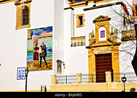 Basilica Menor de Nuestra Señora De La Caridad Coronada (Kirche), in der Stadt von Sanlucar de Barrameda, Provinz Cadiz, Stockfoto