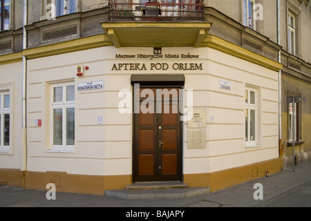 Chemiker s genannt Pod Orłem The Eagle drin war Zentrum der Unterstützung der Juden Krakau Polen Stockfoto