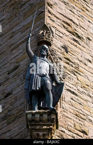 William Wallace Statue, National Wallace Monument, Stadt Stirling, Schottland. Stockfoto