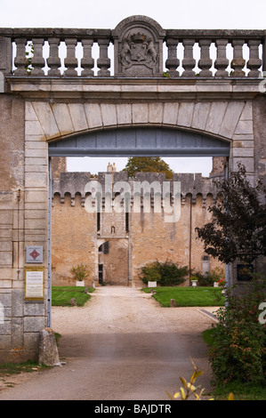 Eintritt Schloss de Rully Burgund Frankreich Stockfoto