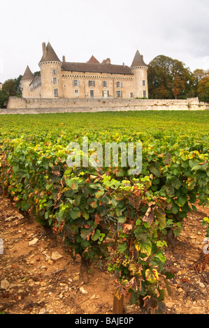 Chardonnay Weingut Chateau de Rully Burgund Frankreich Stockfoto