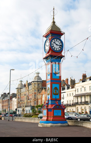 Jubilee Clock Tower (1888), der Esplanade, Dorchester, Dorset, Großbritannien Stockfoto