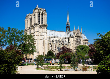 Frankreich, Paris, Ile De La Cite, Kathedrale Notre-Dame Stockfoto