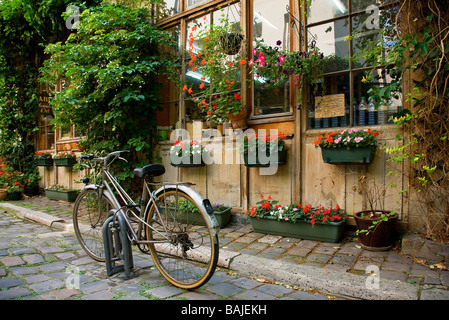 Frankreich, Paris, Passage Lhomme Faubourg Saint Antoine District in der Nähe von Place De La Bastille Stockfoto