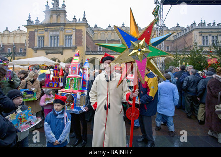 Die jährliche Ausstellung der Weihnachtskrippen, Krakau, Polen Stockfoto