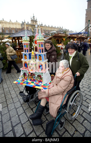 Die jährliche Ausstellung der Weihnachtskrippen, Krakau, Polen Stockfoto