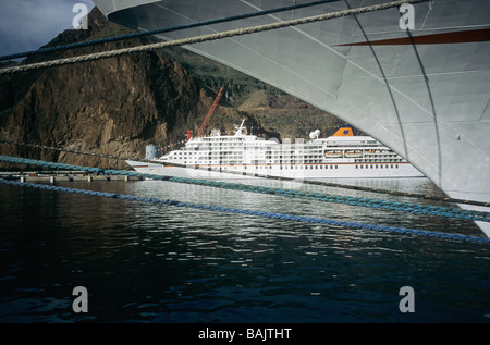 Kreuzfahrtschiffe in La Palma Insel Kanaren Spanien Stockfoto