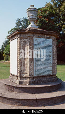 Bootsmann Denkmal (Dichter Lord Byron Hund), Newstead Abbey, Ravenshead, Nottinghamshire, England, UK Stockfoto