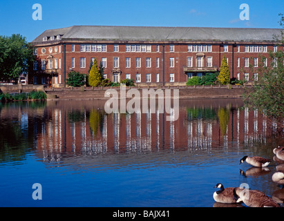 Das Rathaus von River Derwent, Derby, Derbyshire, England, Vereinigtes Königreich Stockfoto